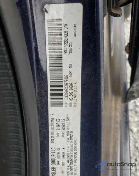 2013 Dodge Avenger Se z USA, uszkodzony, nr VIN 1C3CDZABXDN676099